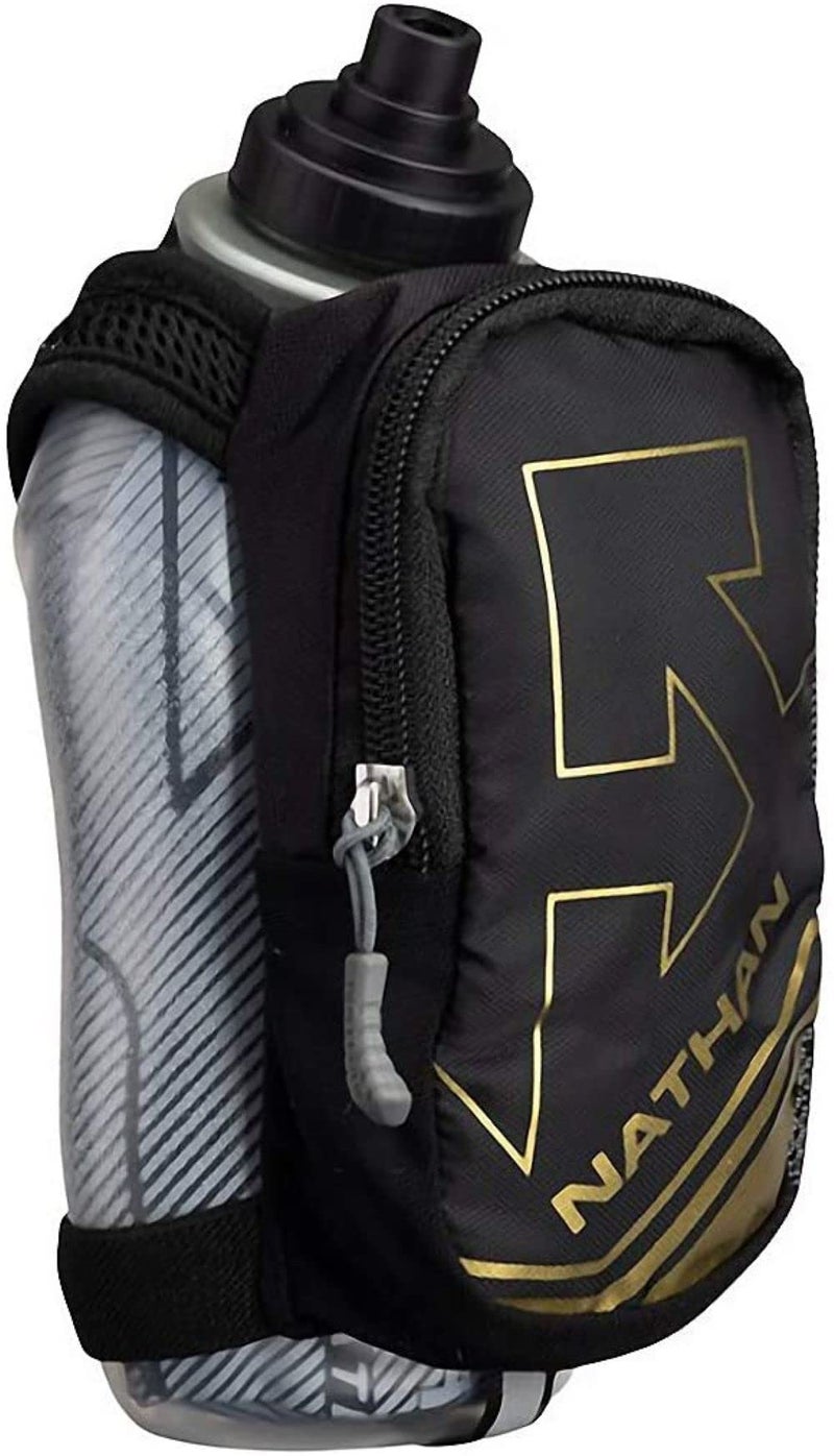 Nathan Water Bottle Handheld  Grip-Free Running Water Bottle Handheld  SpeedDraw Plus Insulated Flask  Handheld Running Water Bottle for Runners  Hiking  etc. Sports Water Bottles - Image 1