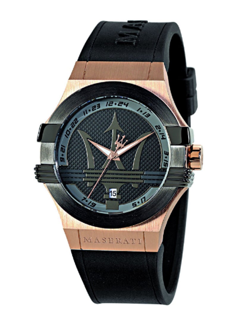 Maserati Men's Blue Sunray Dial Blue Leather Watch - 44 MM - R8851121003 - Image 1