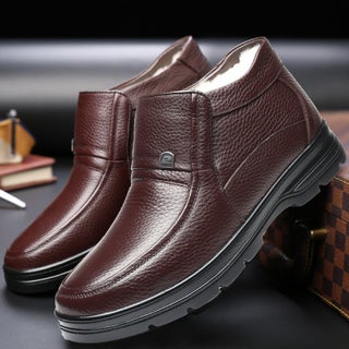 Cotton Shoes Mens Genuine Leather Cotton Shoes Small Size Thickened 48 Large 47 Non-slip Wool Extra Large Size 46 Dad Shoes Brown set of feet - pzsku/Z4368E626935D90F64903Z/45/1746228549/54339338-79c8-4dba-943f-5acf64b1f040
