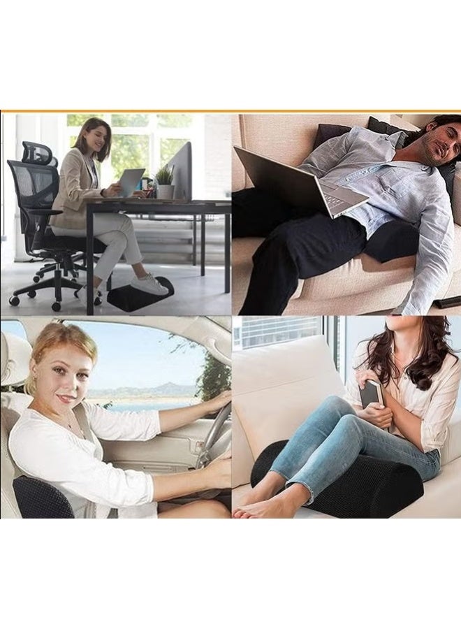 Cloud Memory Foam Foot Rest Pillow | Office & Home Ergonomic Foot Stool with Washable Cover | Relieves Back & Knee Pain - Image 4