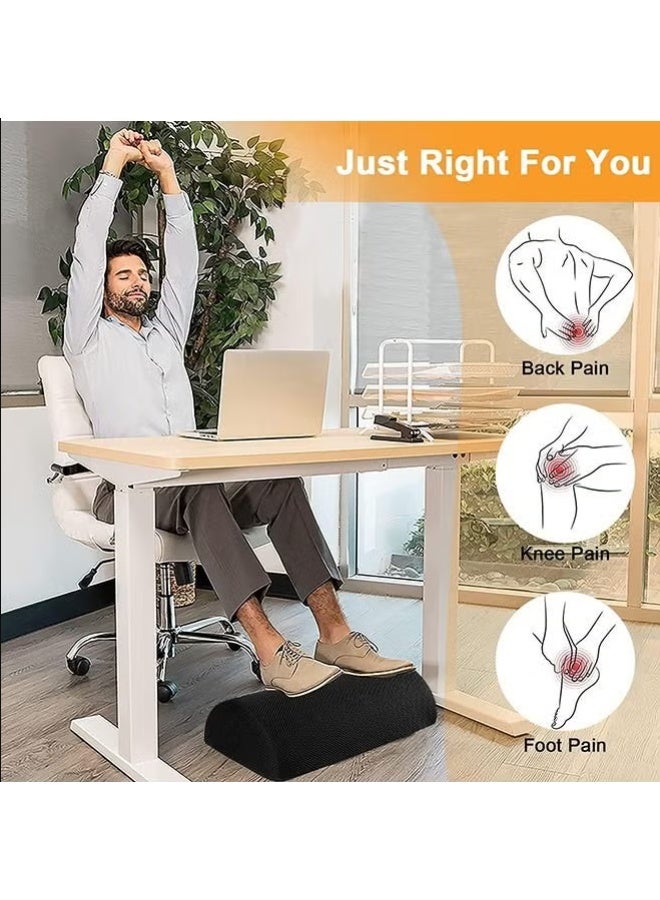 Cloud Memory Foam Foot Rest Pillow | Office & Home Ergonomic Foot Stool with Washable Cover | Relieves Back & Knee Pain - Image 5
