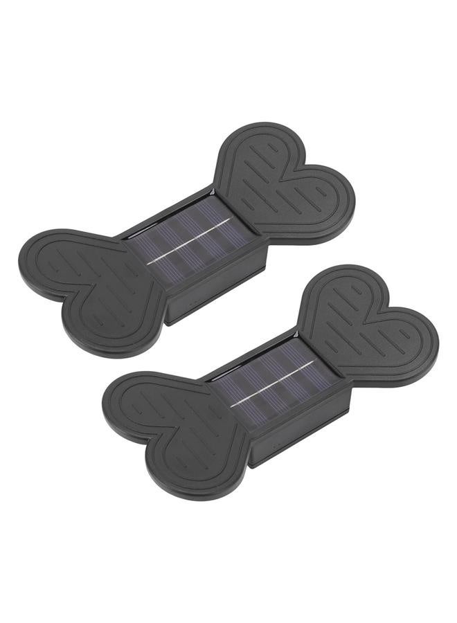 NIBEMINENT 2 Sets Solar Wall Light Waterproof Warm Light ABS Solar Wall Lamp for Garden Courtyard Decoration  - Image 4