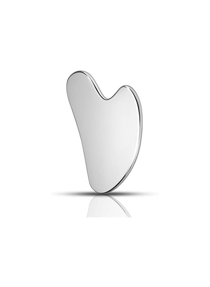 Generic Gua Sha Facial Massage Tool is made of solid metal for face, eyes, neck, body massage and skin tightening.