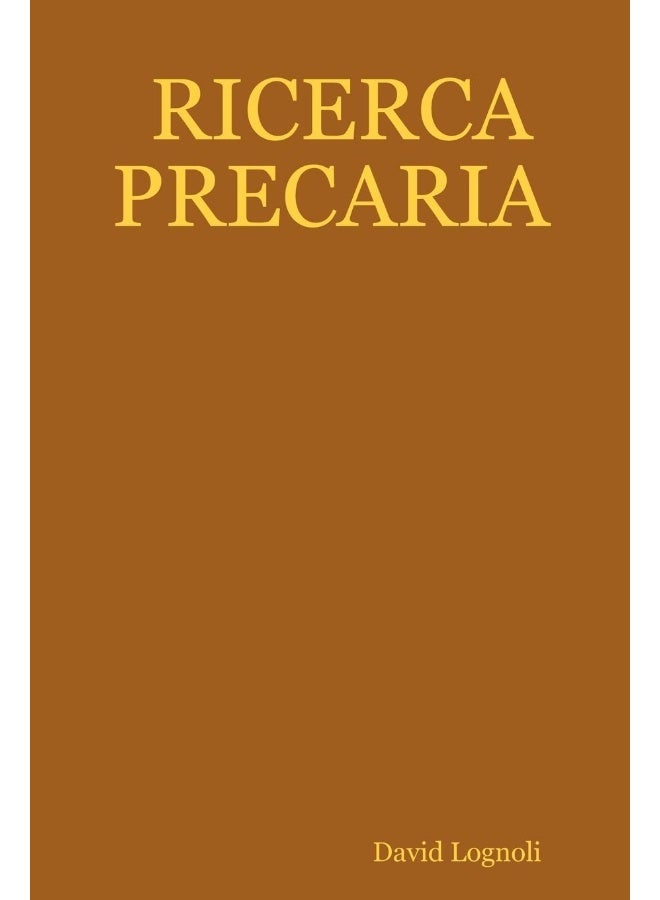 RICERCA PRECARIA  - Image 1