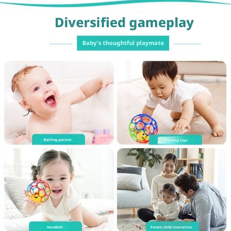 Baby Rattle Grasping Ball Toy TPU Soft Ball - Image 2