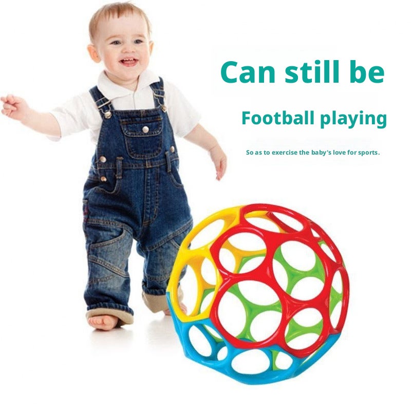 Baby Rattle Grasping Ball Toy TPU Soft Ball - Image 3