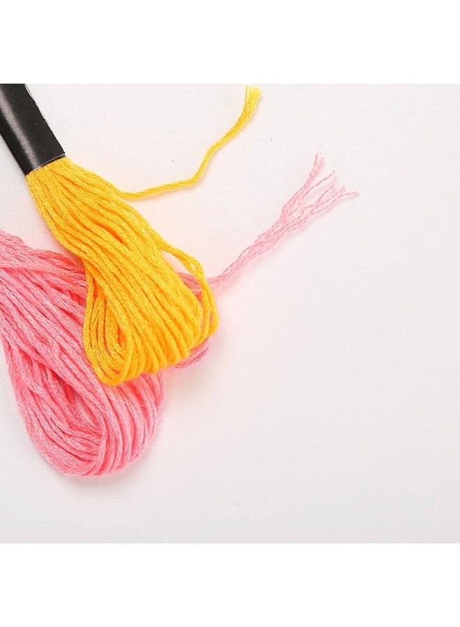 Amiiba Embroidery Thread, 50 Skeins Random Colors Embroidery Floss, Cross Stitch Threads, Friendship Bracelet Floss, for Cross Stitch, Hand Embroidery, Sewing Crafts (50 Skeins)  - Image 3