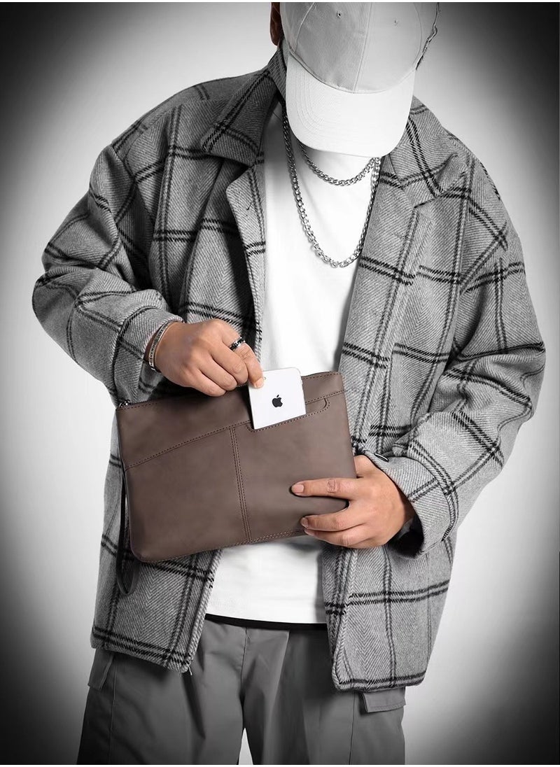 Skycare Skycare Men's Leather Handbag: Fashionable, Durable & Versatile Large Clutch Bag - Perfect for Business, Travel, and Everyday Use  - Image 5