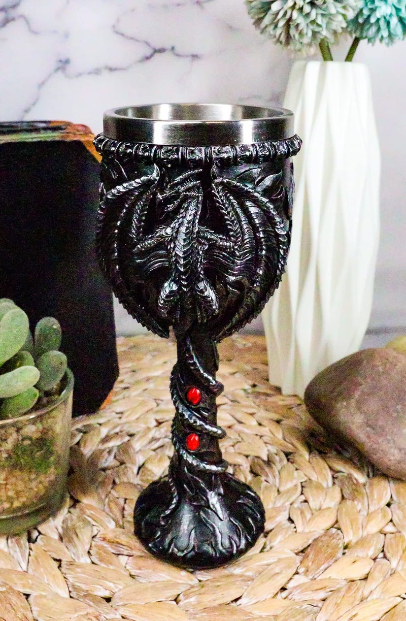 Ebros Gift Ebros Legend Of The Thrones Drogon Blood Fire Dragon Wine Goblet Chalice 6oz Capacity Party Hosting Beverage Cup Dungeons And Dragons Gothic Fantasy Drinkware - Image 3