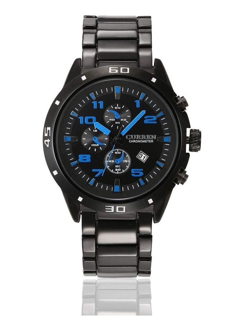 كارين كورين ساعة عملية كاجوال للرجال انالوج بعقارب ستانلس ستيل - Image 1