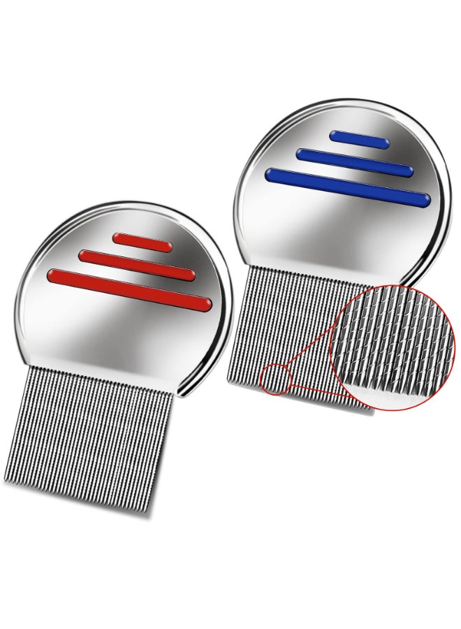 Bnikion 2 Pack Professional Stainless Steel Comb - Image 3