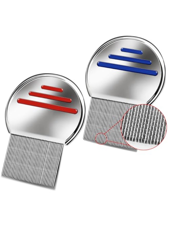 Bnikion 2 Pack Professional Stainless Steel Comb - Image 1