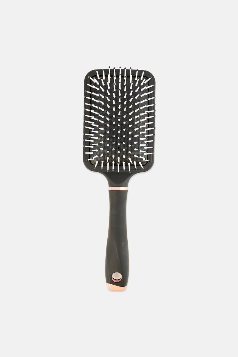Expressions Soft Touch Stress Free Paddle Brush, Black - Image 1