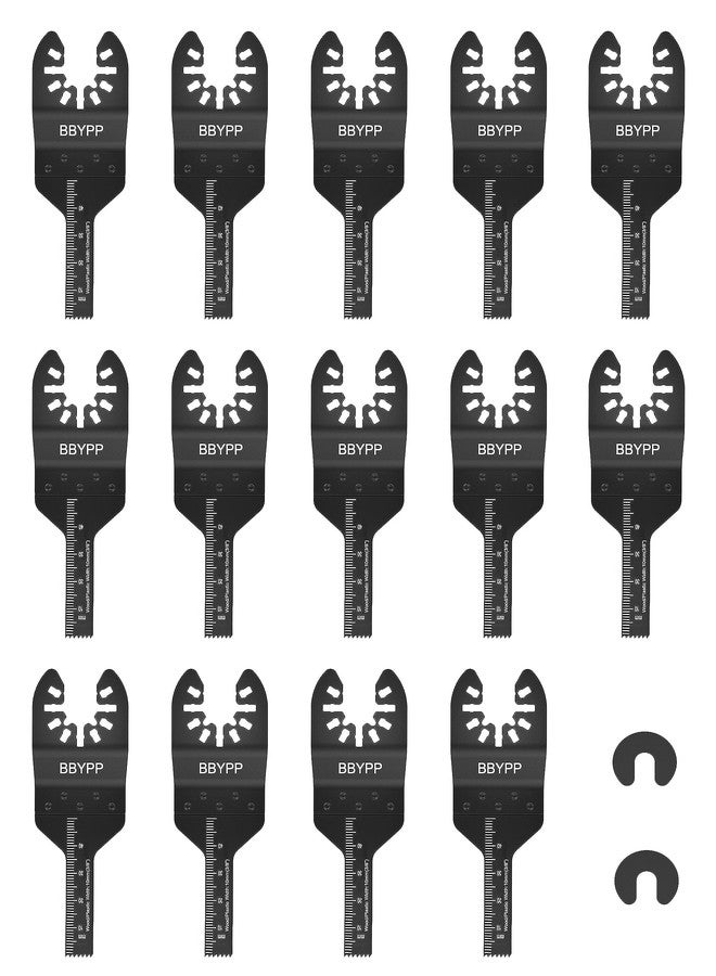 BBYPP 14-Piece Fine Multimaster Saw Blades, 10 mm Multitool Saw Blades, Oscillating Saw Blades Accessories for Wood, Plastic and Multimaterial - Image 1