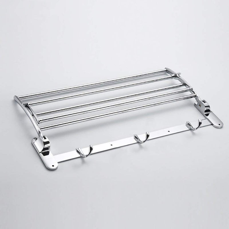 Stainless Steel Folding Towel Rack for BathroomTowel StandHangerBathroom Accessories18 InchChrome Pack of 3  - Image 2