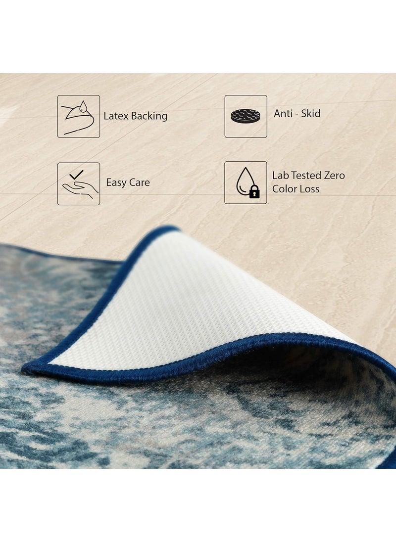 Status Contract Status 3D Printed Perfect Home Rugs Carpet for Living Area | Rug and Carpet for Bedroom |Rug and Carpet for Dining Table Rug Floor Carpet with Anti Slip Backing (22 x 55, Design - 318)  - Image 3