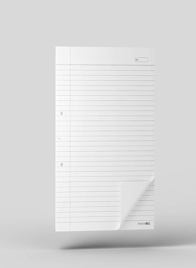 ABS A4 Project Paper Single Side Ruled Pack of 5 Premium White Writing Paper with Center Hole Punch Ideal for School College Exams Assignments Practical Homework and Office Use - Image 5