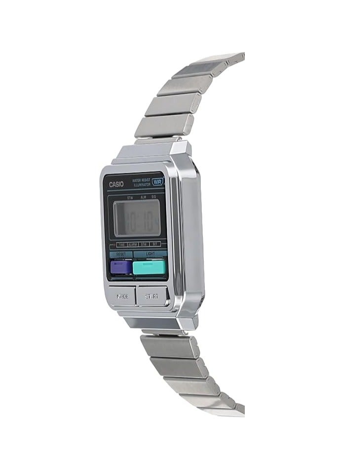 كاسيو ساعة كاسيو الرقمية الجديدة فينتيج ستانلس ستيل A120WE-1ADF - Image 2