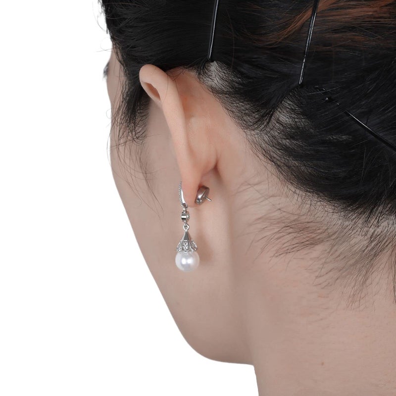 JIACHARMED Earring Backs Replacements,4PCS Dics Earring Backs for Studs, Diamond Earrings, Droopy Ears Push Pierced Stainless Steel Earring Backers Replacements, Large Heavy Earring Support Backings for Studs - Image 4