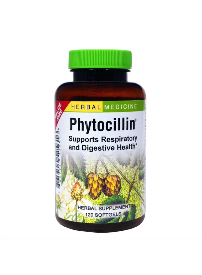 Herbs Etc. Phytocillin - Respiratory & Digestive Health Support Supplement - Herbal Formula to Support Digestion - Support Healthy Breathing - 120 Softgels (120 Servings) - Image 1