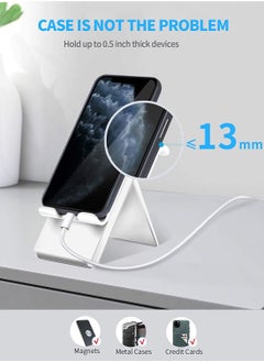 SAIJI Desk Stand for Mobile Phones Vertical Charging Stand Universally Compatible for All iPhone, Samsung Phones & other Smart Phones with Foldable and Height Adjustable, Grey - pzsku/Z4369A24D41E034DB0B6DZ/45/_/1658828538/4a7c4787-0ad3-4316-96b7-68f8a05ec610