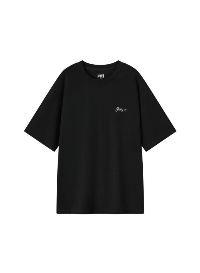 Semir Men's Short-sleeve T-shirt, Summer , Letter Print Undershirt, Commuter Top, White T-shirt - Image 2
