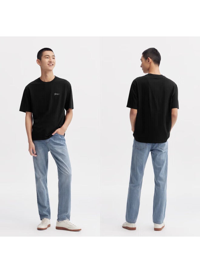 Semir Men's Short-sleeve T-shirt, Summer , Letter Print Undershirt, Commuter Top, White T-shirt - Image 1