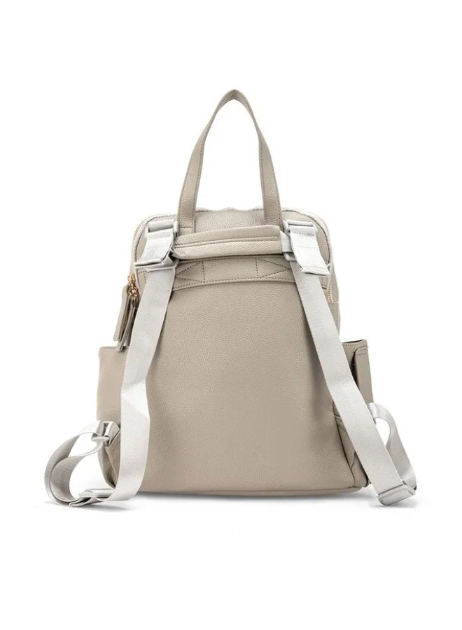 Bumble & Bird PU Leather Diaper Bag Set 3 Pieces, Grey - Image 3