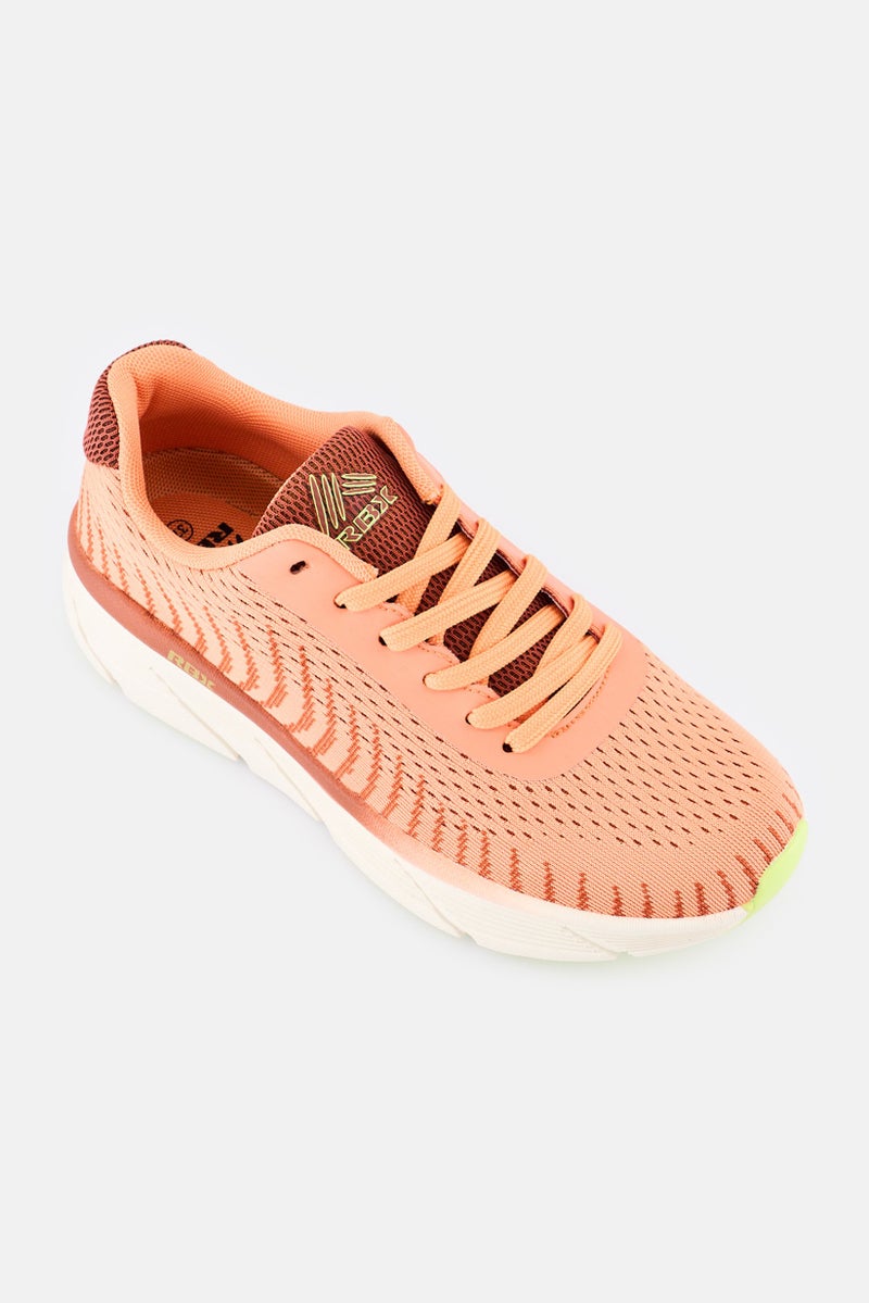 RBX Women Lace Up Training Sports Shoes, Orange  - Image 1