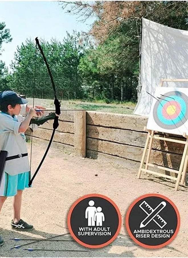 Snooe - Bow and Arrow Set for Kids and Teens, Beginner Practice Bow, Youth Bow and Arrow with 6 Arrows and Accessories for Outdoor Sports Game - Image 1