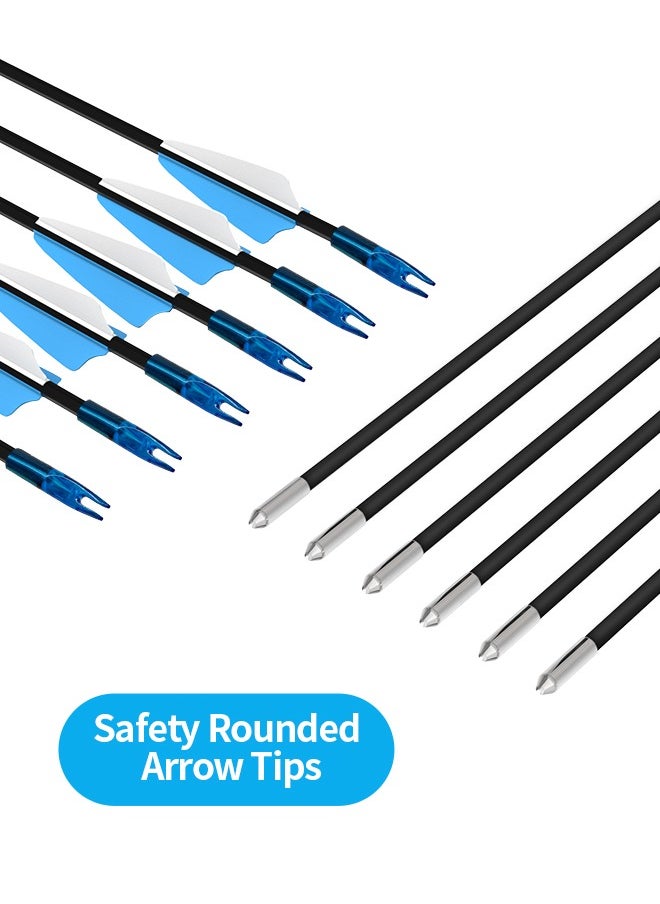 Snooe - Bow and Arrow Set for Kids and Teens, Beginner Practice Bow, Youth Bow and Arrow with 6 Arrows and Accessories for Outdoor Sports Game - Image 1