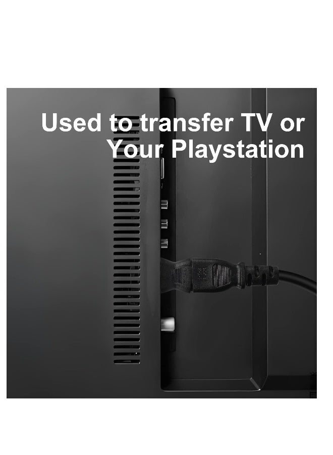 2 Pack C13 Female to Male C6 Power Adapter, C13 to C6 3-Pin AC Converter Plug, Laptop Mains Cable Converter - Image 5