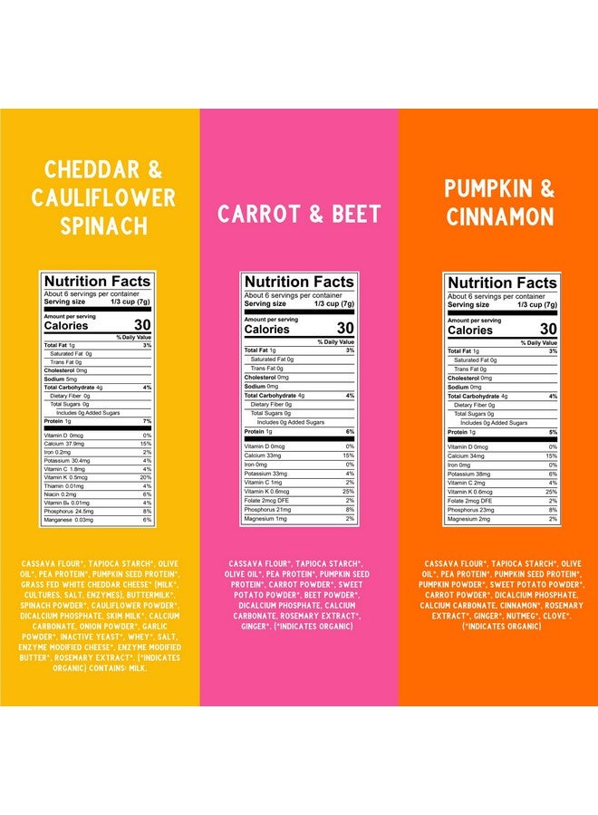 Serenity Kids 6+ Months Grain-Free Toddler & Baby Puffs - No Added Sugar - No Gluten or Rice - BPA & Allergen-Free, with Organic Cassava, Veggies & Herbs - Puffs Variety Pack - 6 Count - Image 1