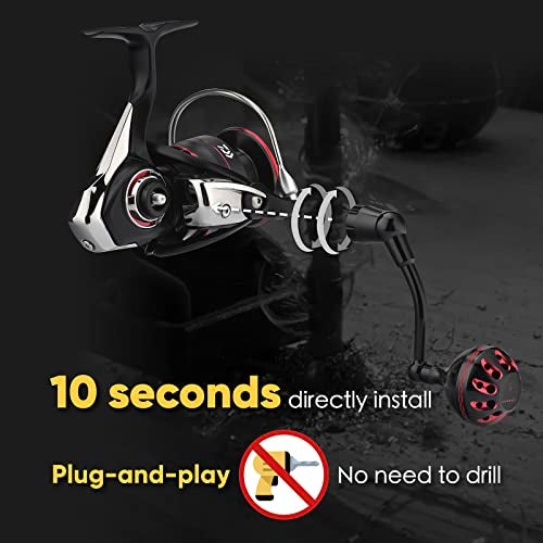 GOMEXUS Power Handle Compatible with Daiwa Fuego LT Ballistic LT 1000-4000,Fishing Spinning Reel Replacement Parts - Image 5