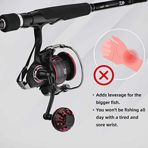 GOMEXUS Power Handle Compatible with Daiwa Fuego LT Ballistic LT 1000-4000,Fishing Spinning Reel Replacement Parts - Image 4