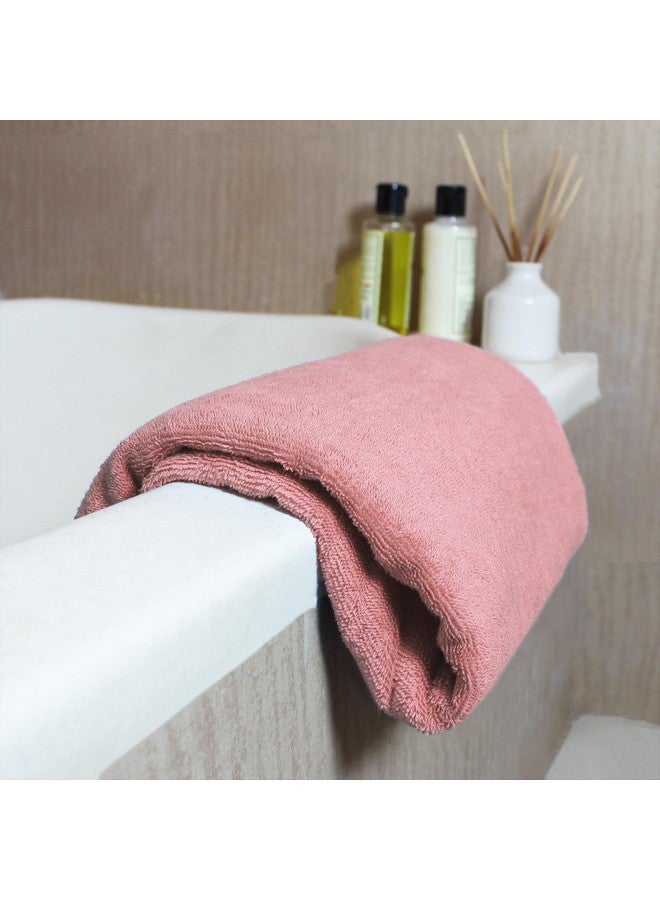 HEELIUM Bamboo Bath Towel | Lightweight & Quick Drying | Ultra Absorbent Towel | 140 x 70 cm - 400 GSM | Pack of 1 - Peach - Image 5