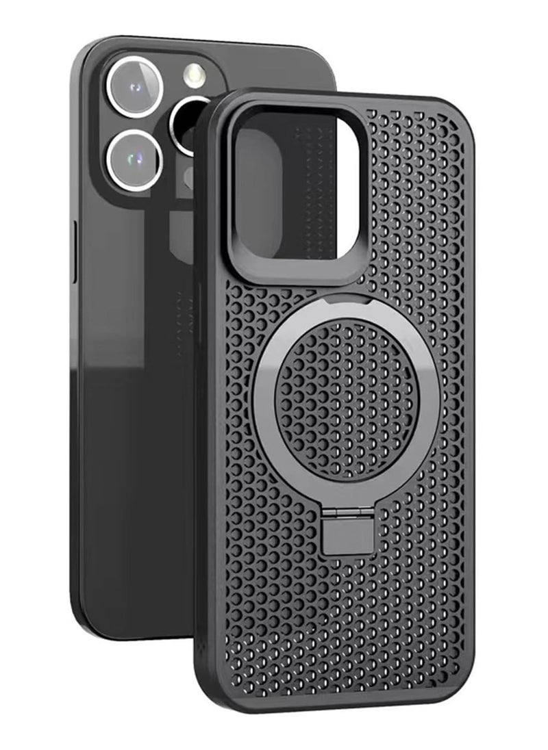 General - Case for iPhone 15 Pro Max 15 Pro 15 Plus 15 Magnetic Kickstand 2 in 1 Case Support Wireless Charging Skin Touch Phone Cover - Image 1