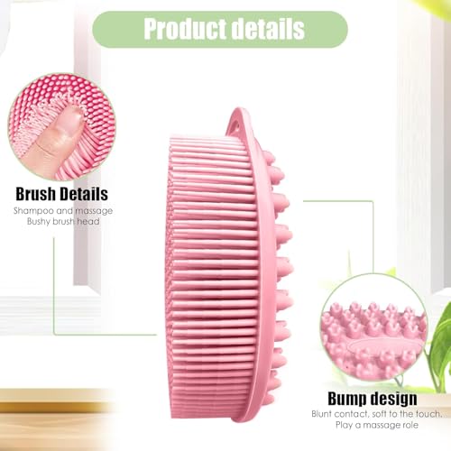 INOVERA (LABEL) Silicone Bathing Scrubber - Exfoliating Cleaning Bath Brush – Soft Body Wash Shower Brushes (Rose Gold) - Image 3