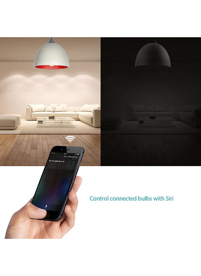 Generic - Koogeek Wi-Fi Enabled Smart Socket E26 Light Bulb Adapter Works with Apple HomeKit Support Siri Voice Control Home App Schedules Remote Control E26 Lightbulbs Monitor Power Consumption White - Image 1