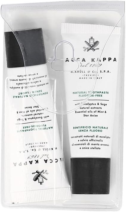 Acca Kappa Twin Pack Travel Natural Fluoride Free Toothpaste