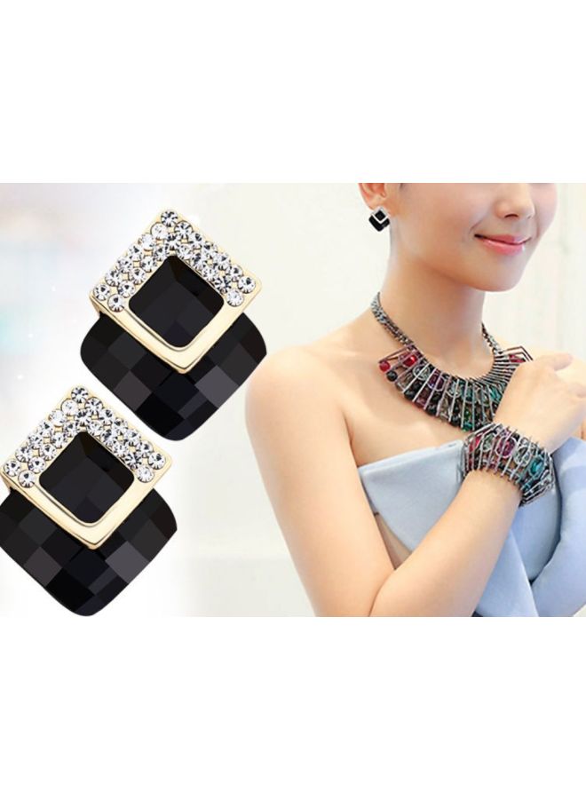 J&J Crystal Studded Earrings - Image 3