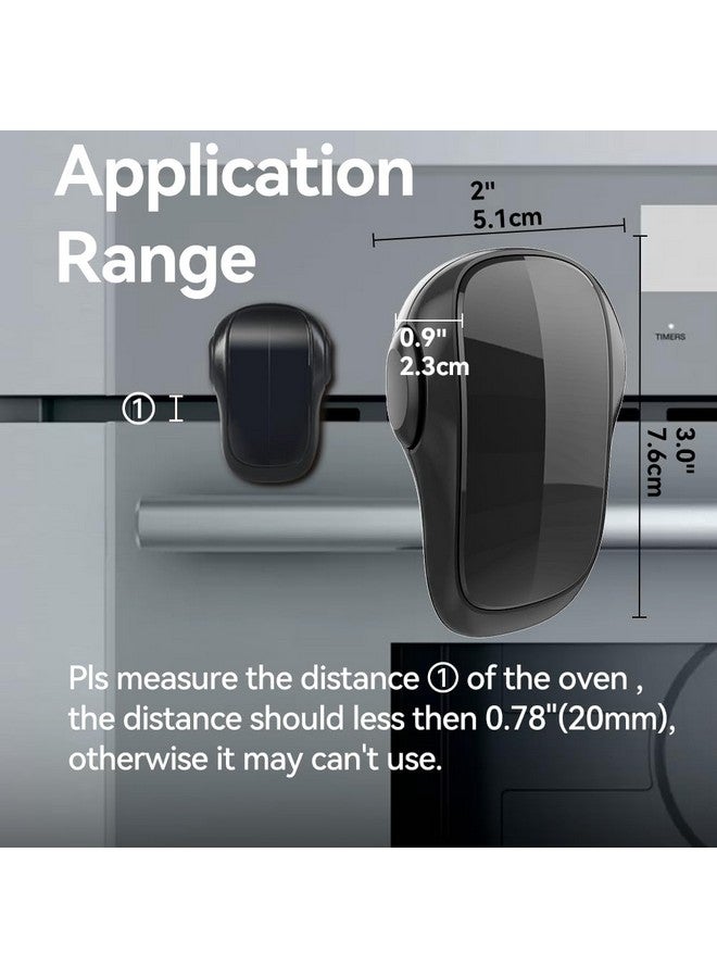 EUDEMON Child Safety Heat-Resistant Oven Door Lock, Oven Front Lock for Kids Easy to Install, Use Adhesive,No Screws or Drill (1 Pack,Black)(ONLY for Flat Surface) - Image 3