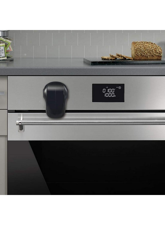 EUDEMON Child Safety Heat-Resistant Oven Door Lock, Oven Front Lock for Kids Easy to Install, Use Adhesive,No Screws or Drill (1 Pack,Black)(ONLY for Flat Surface) - Image 1