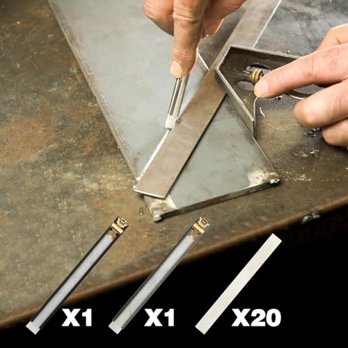 guti-more Gutimore Thin Flat Soapstone Holder 2pcs, with 22pcs Flat Soapstone Refills 1/16",for Welding and Welders, Perfect for Marking on Steel, Aluminum and Cast Iron - Image 4