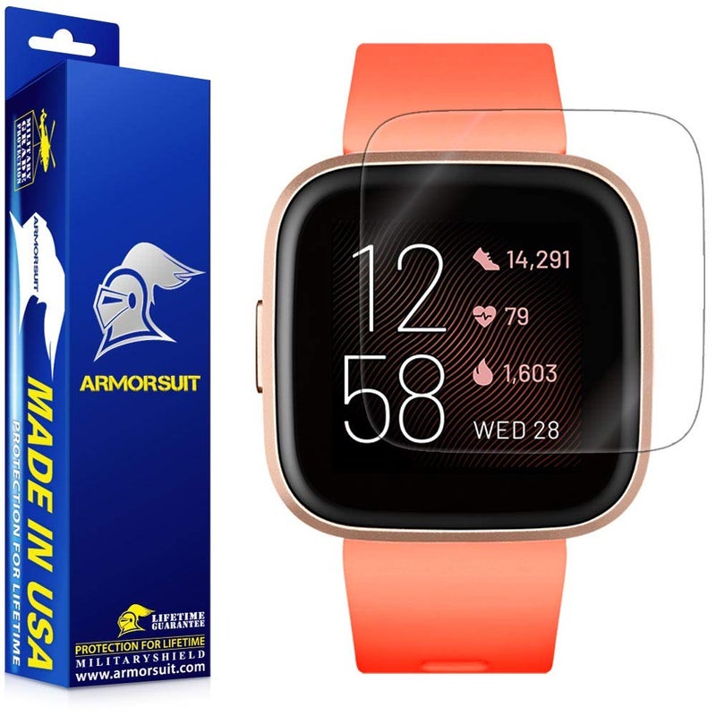 ArmorSuit MilitaryShield Screen Protector Compatible with Fitbit Versa 2 (6 Pack) Max Coverage Anti-Bubble HD Clear Film - Image 1
