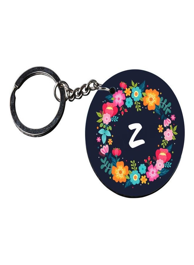 Tinywalk Set of 2 | Circle Shape Printed Wooden Keychains Z | Circle Shape keyrings | Circle Shape Keychains| Printed keyrings - Image 3