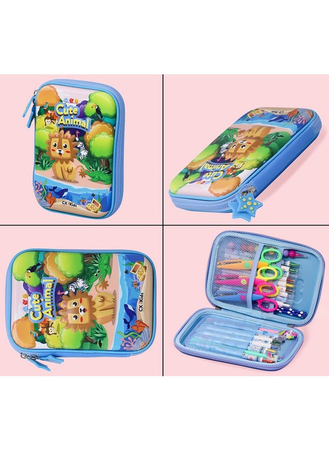 Zest 4 Toyz 3D Cute Animal Embossed Large Capacity Pencil Case Multipurpose Pen Pouch Stationery, Pencil Pouch for Kids - pzsku/Z436A2EE29AB3090DC5F2Z/45/_/1741429480/d530c465-2655-4ad1-b69b-3d1c0103e5f6