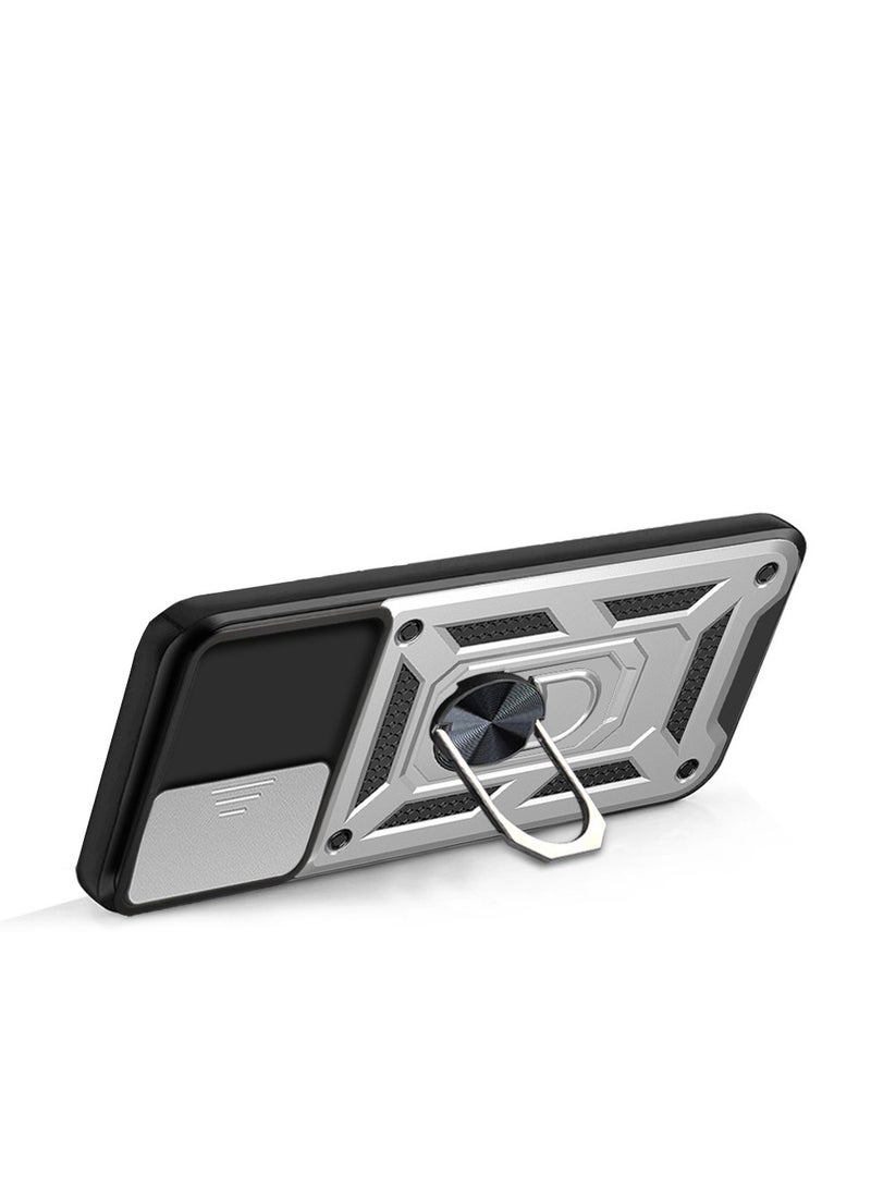 Vivo V29 5G / V29 Pro 5G Mobile Phone Case Cover, Slide Camera Lens Cover + 360°Rotating Kickstand Ring + Bumper Shockproof Phone Case - Image 2