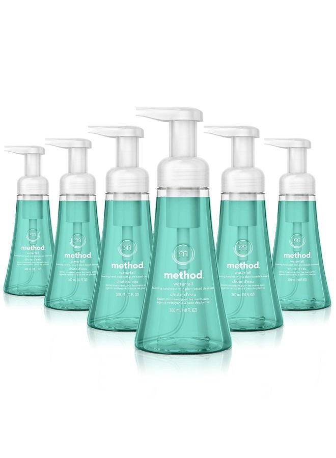Method Foaming Hand Soap, Waterfall, Paraben and Phthalate Free, Biodegradable Formula, 10 fl oz (Pack of 6)