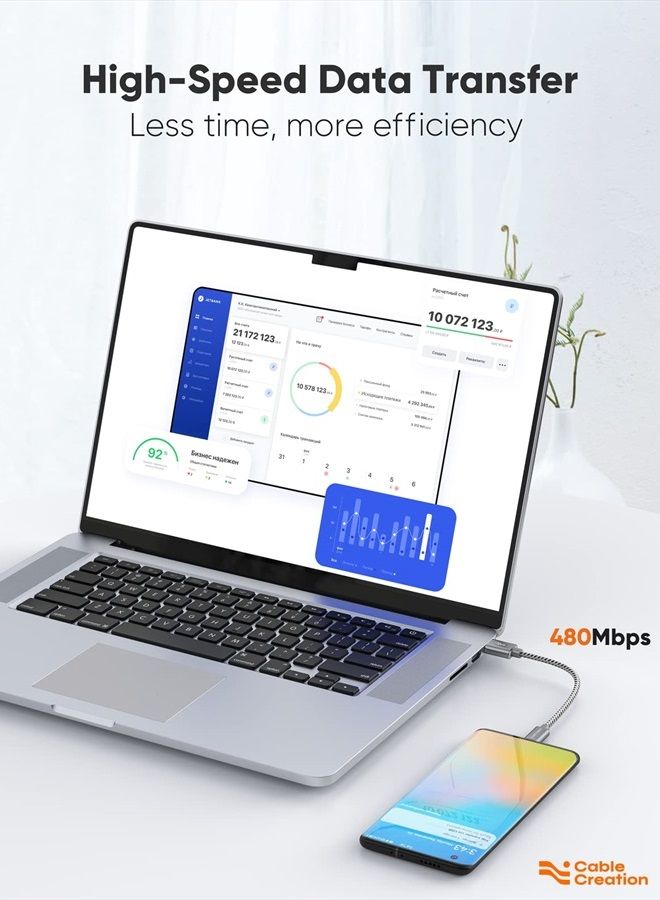 CableCreation [3 عبوات] كابل كابل كريشن قصير USB C بطول 0.5 قدم كابل USB A إلى USB C كابل USB إلى C كابل مضفر للشحن السريع 3A 480Mbps بيانات لجهاز MacBook Air قلم ستايلس Chromebook Pixel Galaxy S22 S21 S20 15 سم رمادي - Image 5